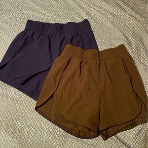 2 pair green/blue AVIA athletic shorts